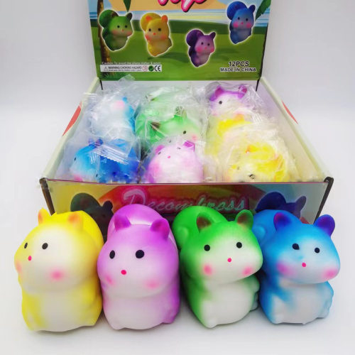 Hamster Mouse Squishy Fidget vent Toys Squeeze减压仓鼠捏捏乐