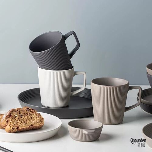 milk tea glass ceramic coffee mug cup cute cartoon spoon杯子