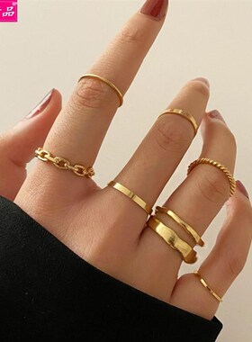Hot sale Black Knuckle Rings Creative Joint Ring Simple Set