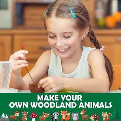 Woodland Animals Craft Kit Forest Creatures DIY Sewing Felt