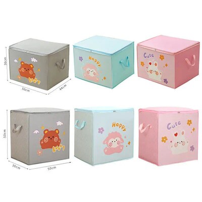 Cube Folding Toys Storage Box Kids Toys Organizer Box Felt C