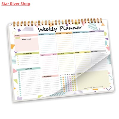 52 sheets To Do List Notepad Undated Weekly Planner Notebook