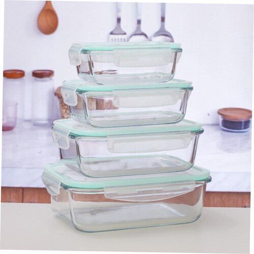 glass food storage container box for micro-wave oven