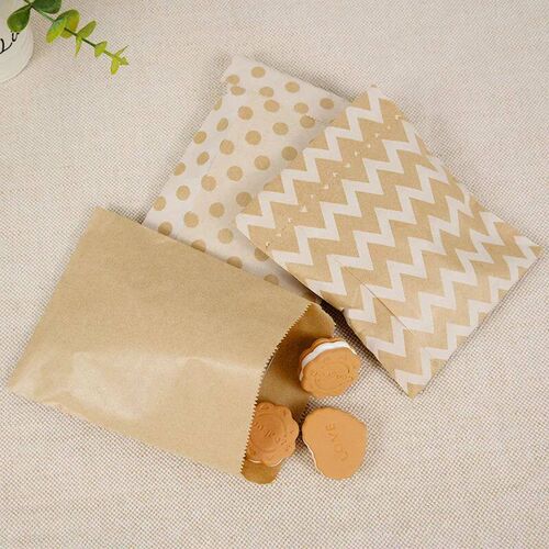 25/50Pcs 13x18cm Thank You Kraft Paper Candy Bags Wedding Fa