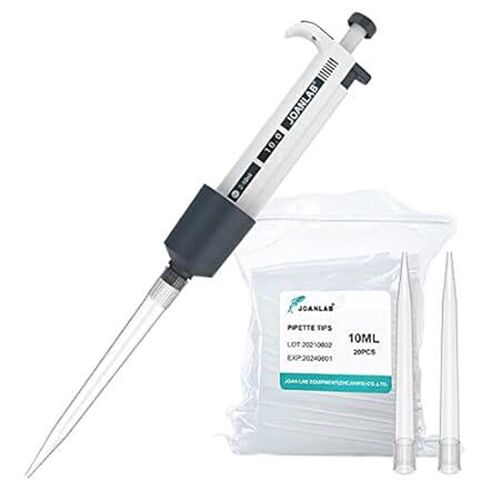 JOANLAB Micropipette 2-10ml Manual Adjustable Single Chan