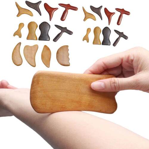 Wood Trigger Point Massage Gua Sha Tools,Professional Lympha