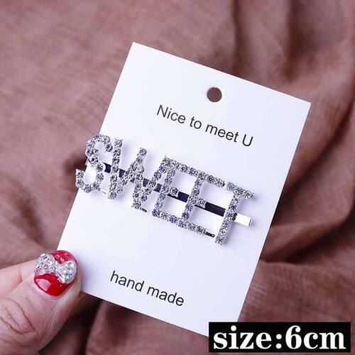 Glitter Rhinestone team Bride to be Hair Clip Hairpin Bridal