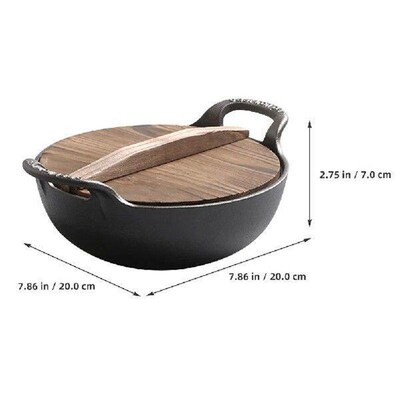 Outdoor Cast Frying Pan Non-sticky Old Fashioned Picnic