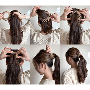 Bird Nest Hair Claw Expanding Velvet Hair Accessories Fashio