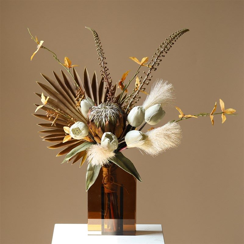 侘寂风婚礼室内餐厅绢花花卉摆件仿真新娘手捧花家居软装摆设,家居饰品,仿真花/假花,淘宝优惠券,粉丝福利购,淘宝优惠卷