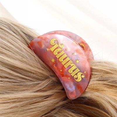 1 Pc Acetic Acid New Fashion Twelve Zodiac Hairpin Haircatch