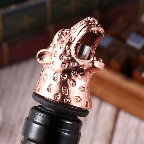 Accessories Leopard Head Shape Pourer Whisky Bottle Stopper
