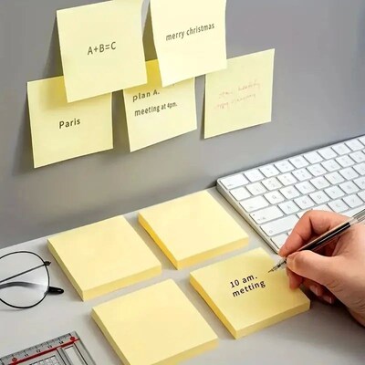 3x3 Sticky Note Paper Bright Colored Memo Pad Self-adhesive