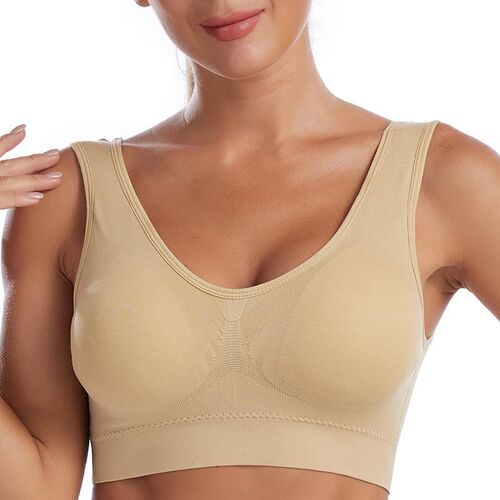 Seamless Underwear Workout Wireless Big Size Bra Push Up