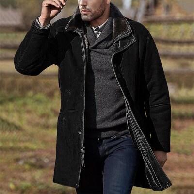 MidLong Loose Wool Coat for Men 2025 FW Europe America