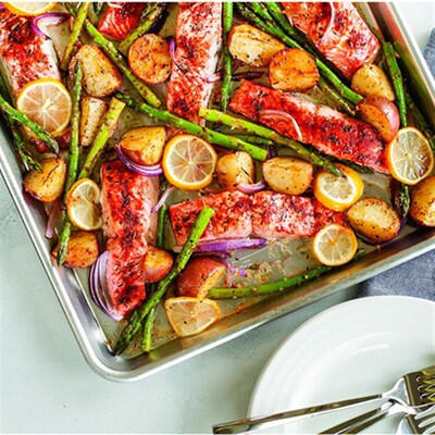 Half Sheet Aluminum Baking Aluminized Steel Cookie Sheet Pan