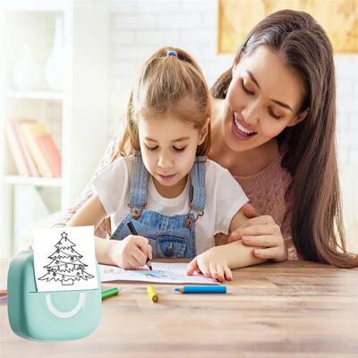 Mini thermal printer portable wireless printer with bluetoot