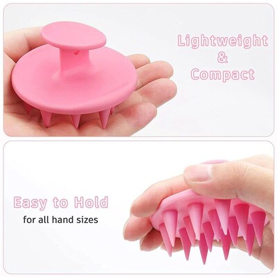 1pcs Silicone Scalp Hair Massage Brush Shampoo Massage Comb