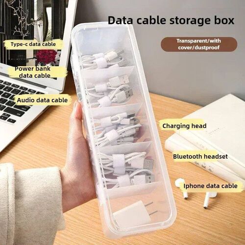 Data Cable Organizer Transparent  Case Classification Dustpr