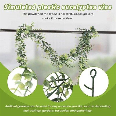Green Decoration5 Packs 30Ft Artificial Eucalyptus Garlands