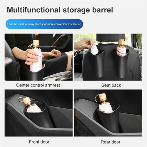Multifunctional Car Storage Box for Umbrella Organizer Bucke