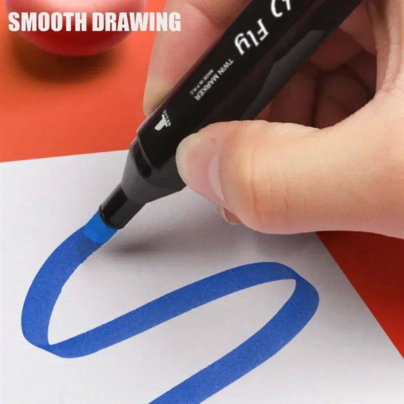 12/24/36/48/60/80 Colores Markers Brush Pens Set Painting Dr - 实物图