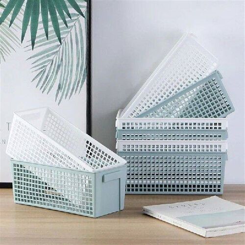 Desktop Storage Basket Snack Hollow Rectangular Storage