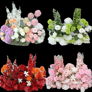 新款高端婚礼堂花排婚庆排花千代兰仿真花路引花求婚布置装饰花艺