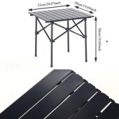 folding steel table camping tab Portable barbecue stainless