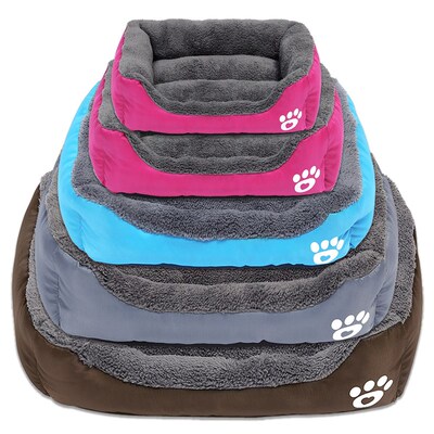 Pet Sofa Dog Bed Soft Fleece Warm Dog House Waterproof Botto