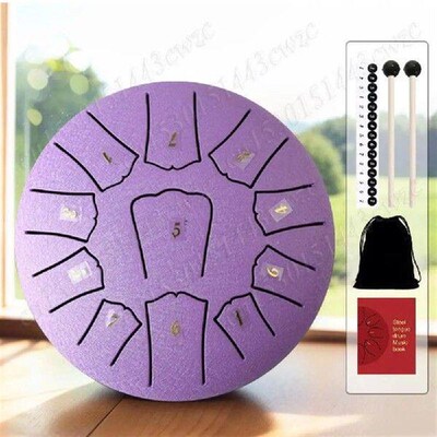 6 Inch 11 Notes Steel Tongue Drum Hollow Drum Mini Ethereal