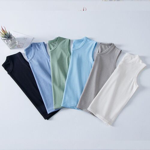 Thin Childrens Modal Vest Boys And Girls Base Shirt Large
