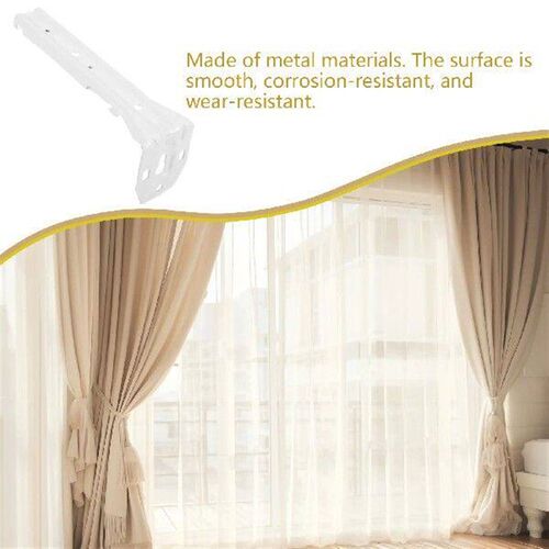 6 Pcs Flexible Ceiling Curtain Track Mounting Bracket