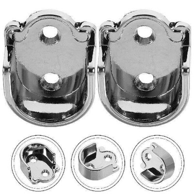 2 Pcs Curtains Rods Tube Holder Window Socket Shower Pole