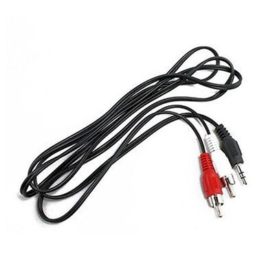 Factory Price NEW HOT 3.5mm 1/8 Jack Mini Plug To 2 RCA M