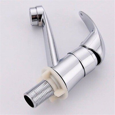 Bathroom Basin Faucet Chrome Deck Mount Bath Tap Washbasin
