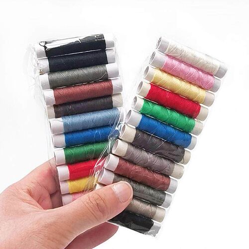 Household Hand Sewing Thread, 12 Colors Small Thread Spools,