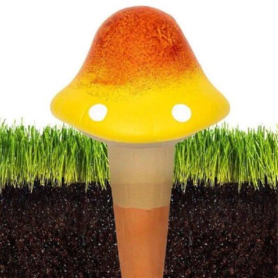 Terracotta Watering Spikes 4Pcs Cute Mushroom Shape Plant