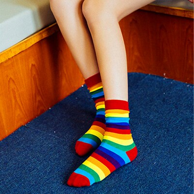 1 Pair New Arrival Cotton Elasticity Sweat Women Long Sock C