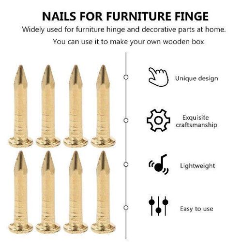 200 Pcs Brass Nails Furniture Fringe Decorative Crochet