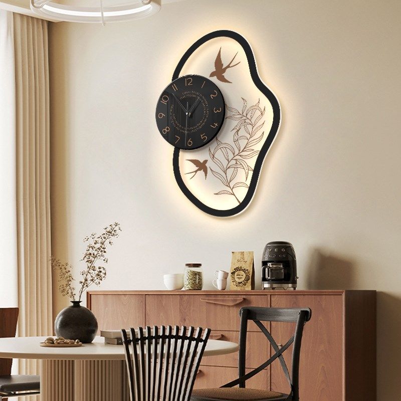 法式复古202新款钟表挂钟装饰画餐厅创意时钟挂画中古风客厅壁画,家居饰品,钟表画/挂钟画,淘宝优惠券,粉丝福利购,淘宝优惠卷