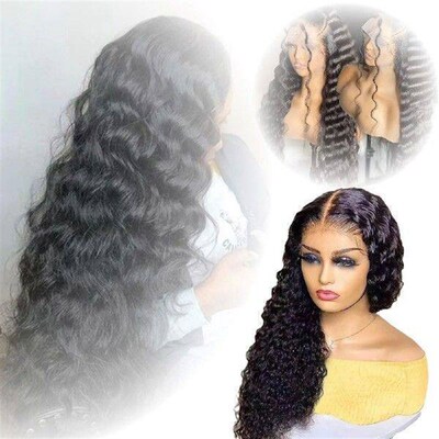 Front Lace Lace Lace Wig Deep Wave Long Curly Hair Lace Wig