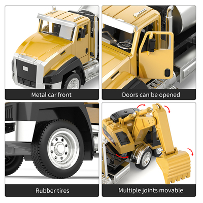3 Pack of Diecast Engineering Construction Vehicles Dump Dig