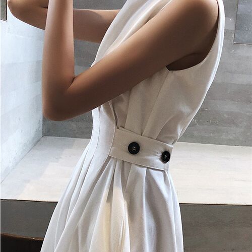 ZCSMLL  Women White Dress Black Fashion Elegant Party