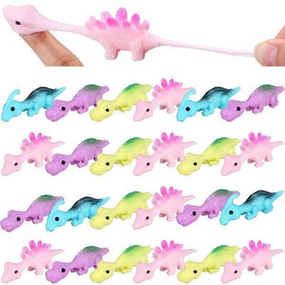 30 Pcs Dinosaur Finger Toys Catapult Flying Flight Bendable
