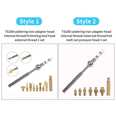 Toaiot Heat Insert Nut Iron Tip Heat Set Insert Tool Solderi