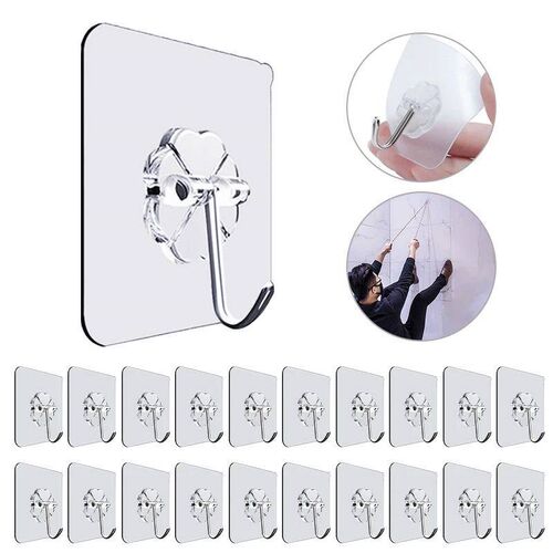 Transparent Hooks for Bathroom Self Adhesive Door Wall Hook