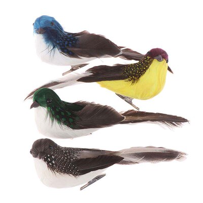 1pc Fake Craft Birds Artificial Foam Feathers Mini Bird Simu