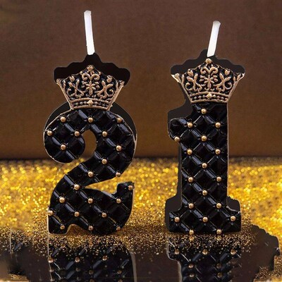 Number Crown Birthday Candle Princess Crown Themed Cake Cand
