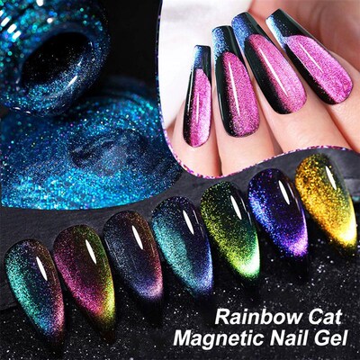 8ml Cat Eye Nail Gel Polish 9D Upgraded Magnetic Gel Polish